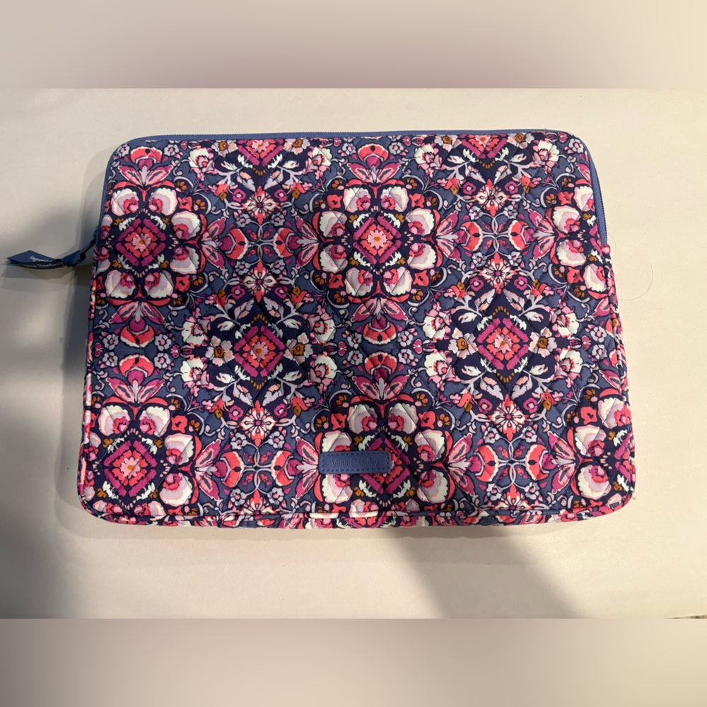 Vera Bradley Quilted Floral Laptop Sleeve - Purple & Pink